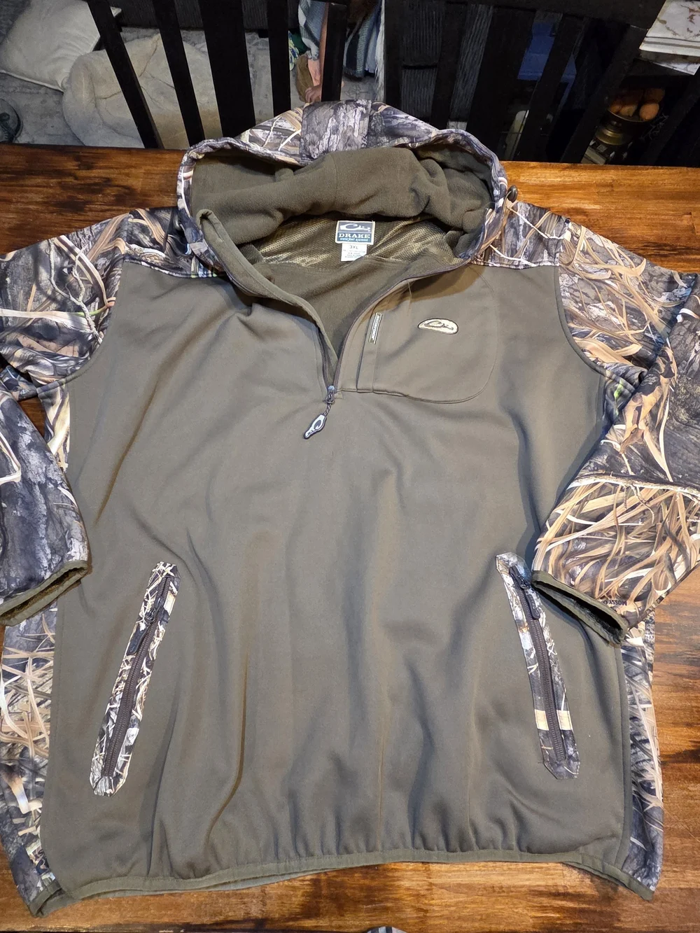 Drake Waterfowl MST Endurance Soft Shell Hoodie Magnetic Pocket Size 3XL Hunting